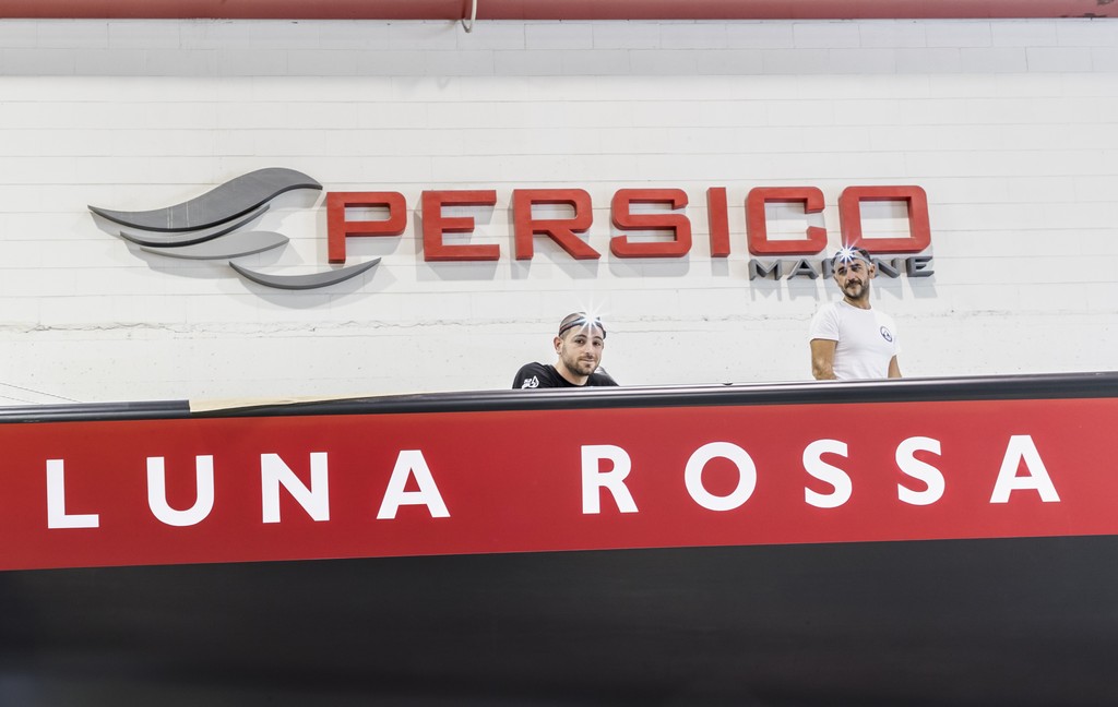 Luna Rossa TP52 final fit out at Persico shipyard