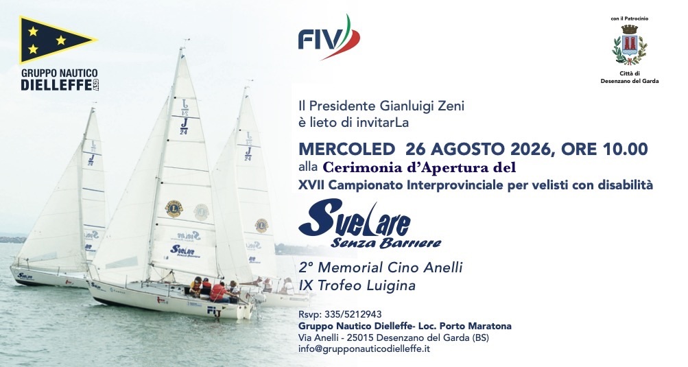 Campionato Provinciale per velisti con disabilità - Svelare senza barriere